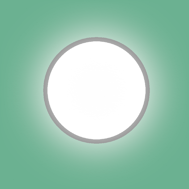 A circular window. It's too bright to see outside.