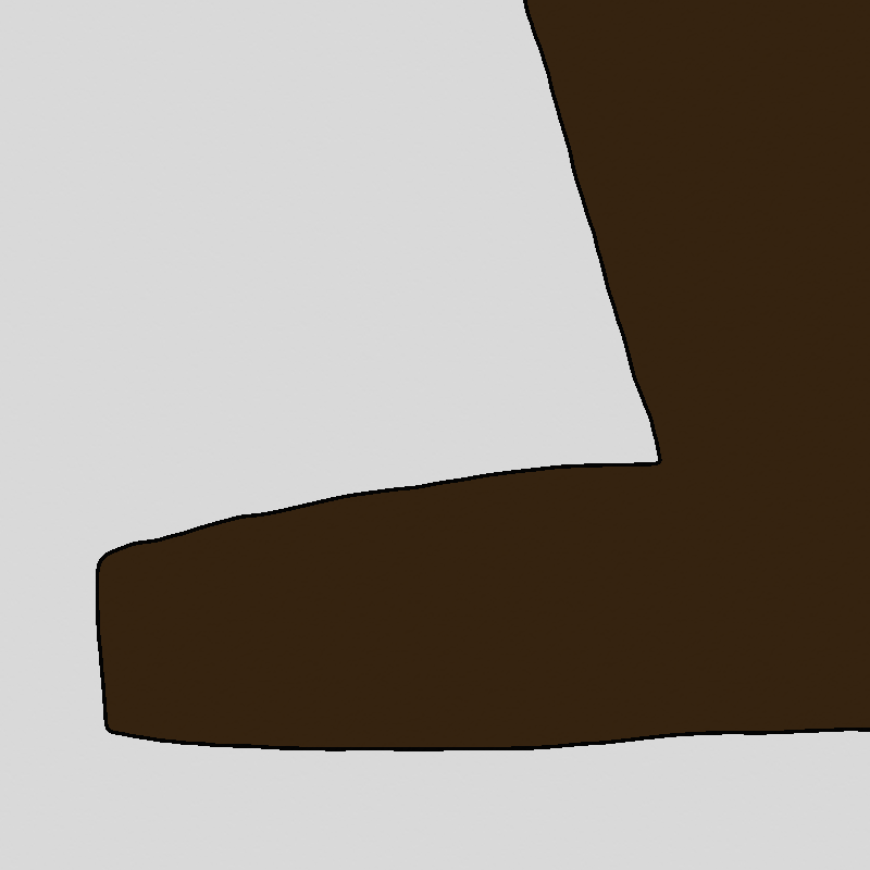 A brown boot steps onto the panel.