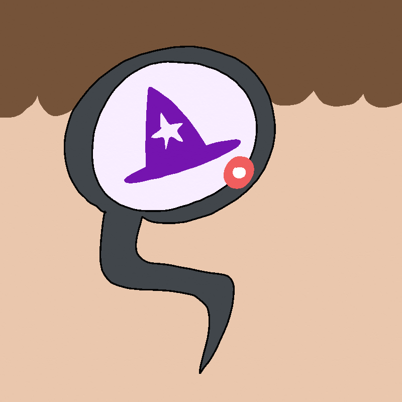 Aldrich's symbol - a purple wizard hat - appears on screen.