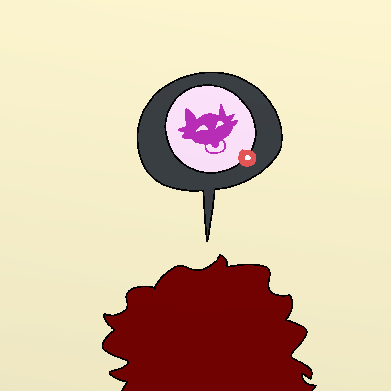 A chat bubble with Cherry's icon hovers above Amada's head.